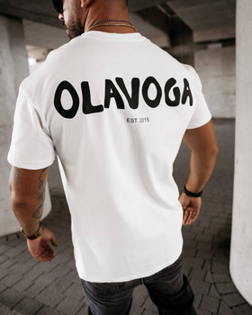 T-SHIRT MĘSKI OLAVOGA SAYER 2024 ECRU